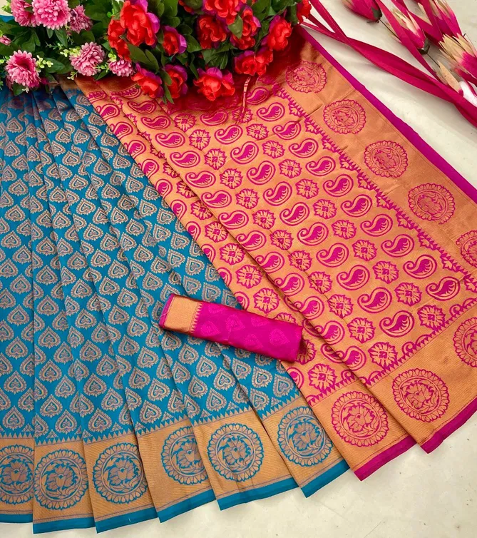 MF 50 Soft Lichi Silk Designer Saree Catalog